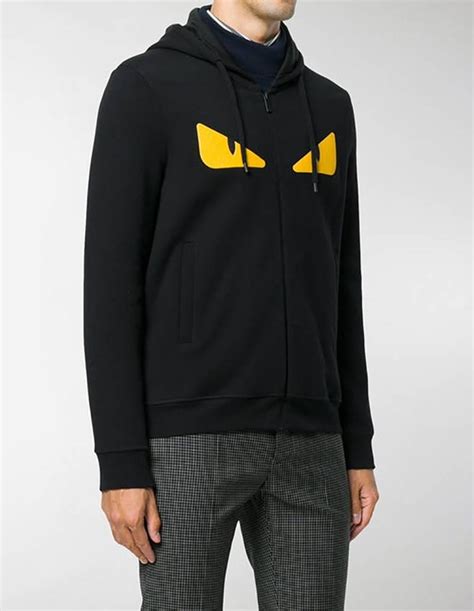 fendi monster eyes hoodie